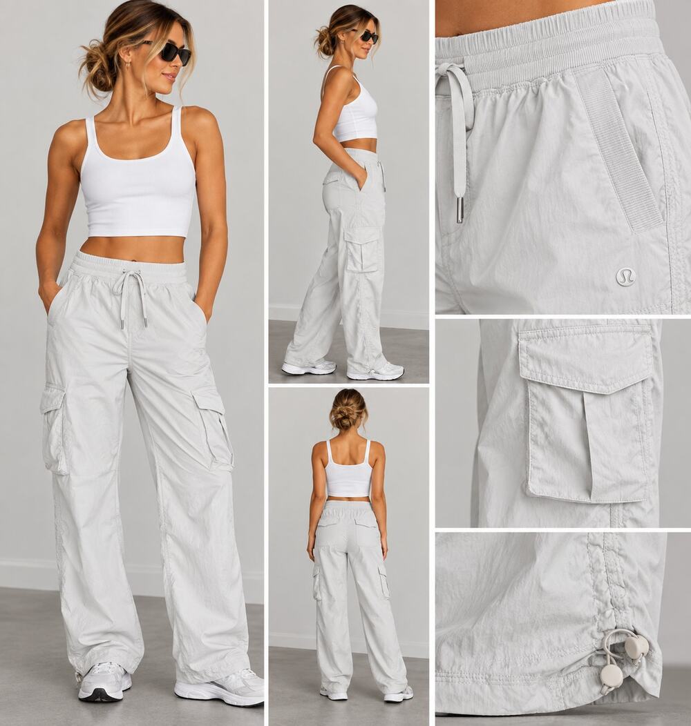 Lululemon Lightweight Adjustable Mid-Rise Cargo Pants Asia Fit Size M